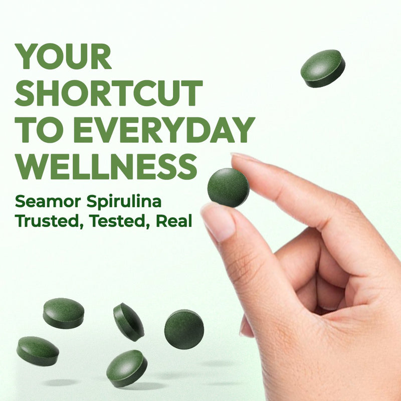 Seamor Spirulina Tablets, Maximum Benefits!