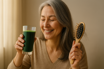 Here falls spirulina Seamor 