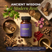 Seamor Restopil | 9-Ingredient Herbal Sleep Blend | Natural Sleep Promoter, Stress Reliever & Mind Relaxant | Non-Habit Forming Ayurvedic Tablets