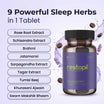 Seamor Restopil | 9-Ingredient Herbal Sleep Blend | Natural Sleep Promoter, Stress Reliever & Mind Relaxant | Non-Habit Forming Ayurvedic Tablets