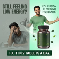 Seamor 100% Organic Spirulina Tablets 2000mg Per Serving | 120 Veg Tablets | Immunity, Energy & Detox | FSSAI Approved