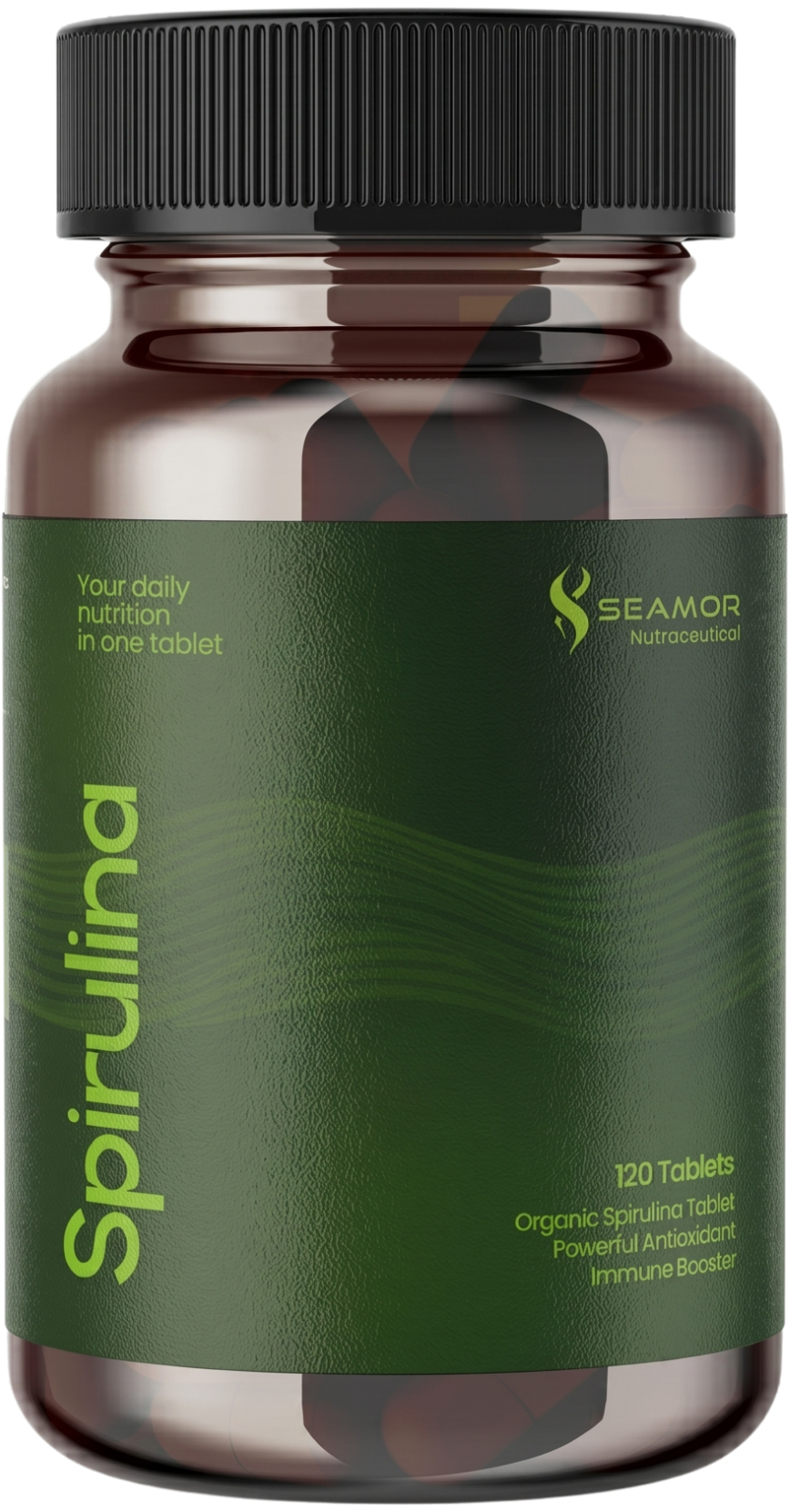 <p>Just spirulina.<br/>And a tiny bit of moisture.</p>